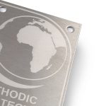 Etched stainless steel nameplates