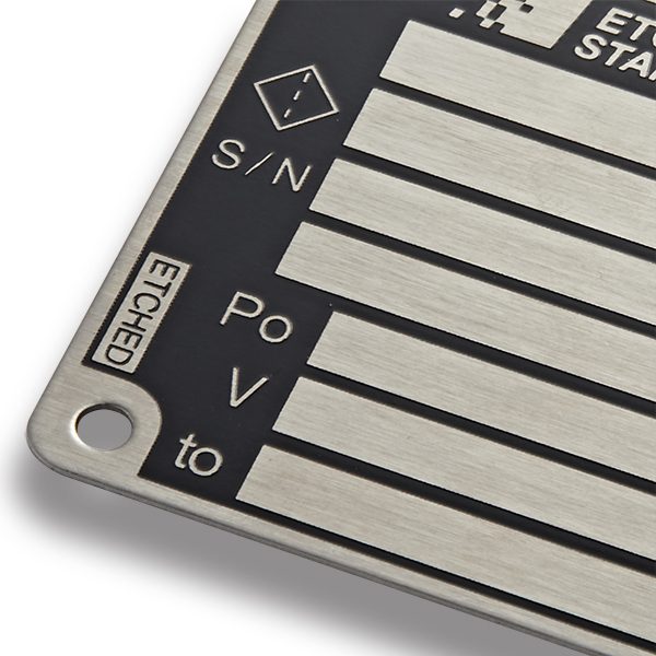 Etched nameplates