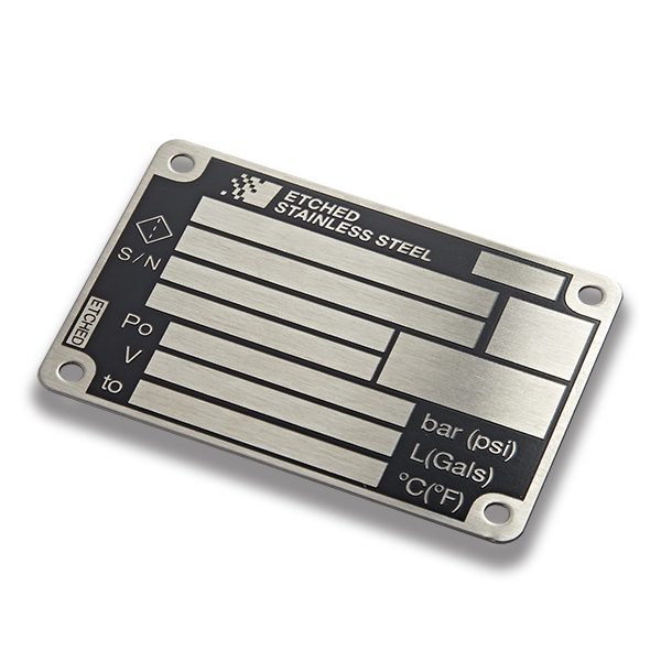 Etched nameplates