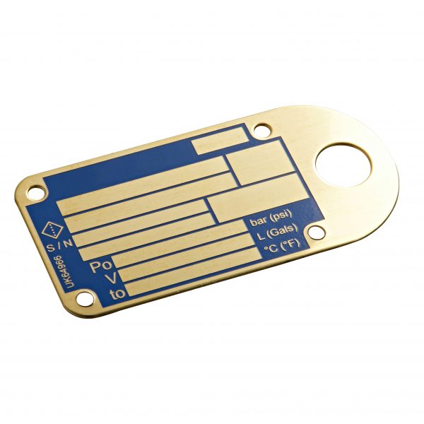 Etched brass nameplates