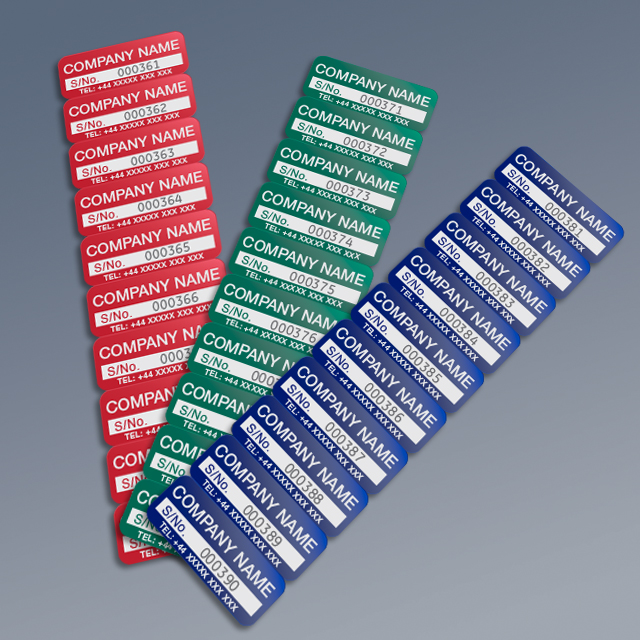 Serial Number Labels