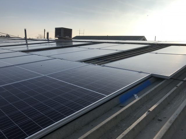 new solar panels at gsm graphic arts
