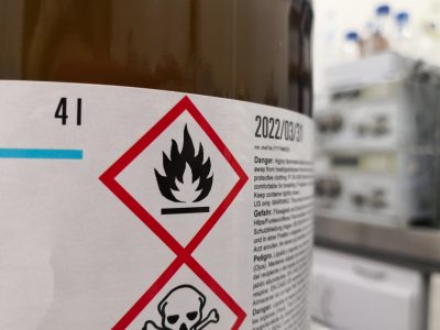 Label on bottle