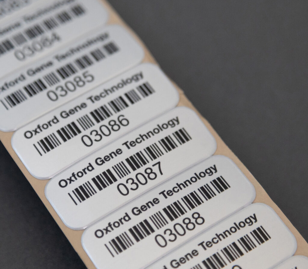 Metal barcodes