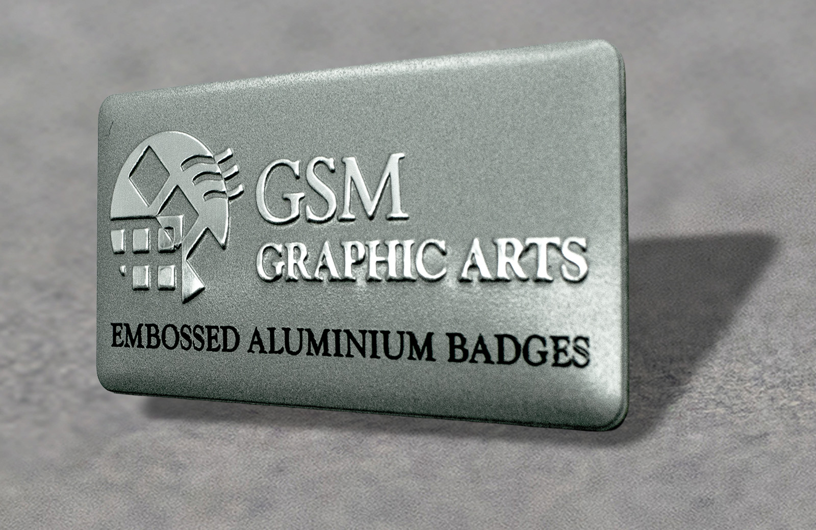 Embossed Aluminium Badge