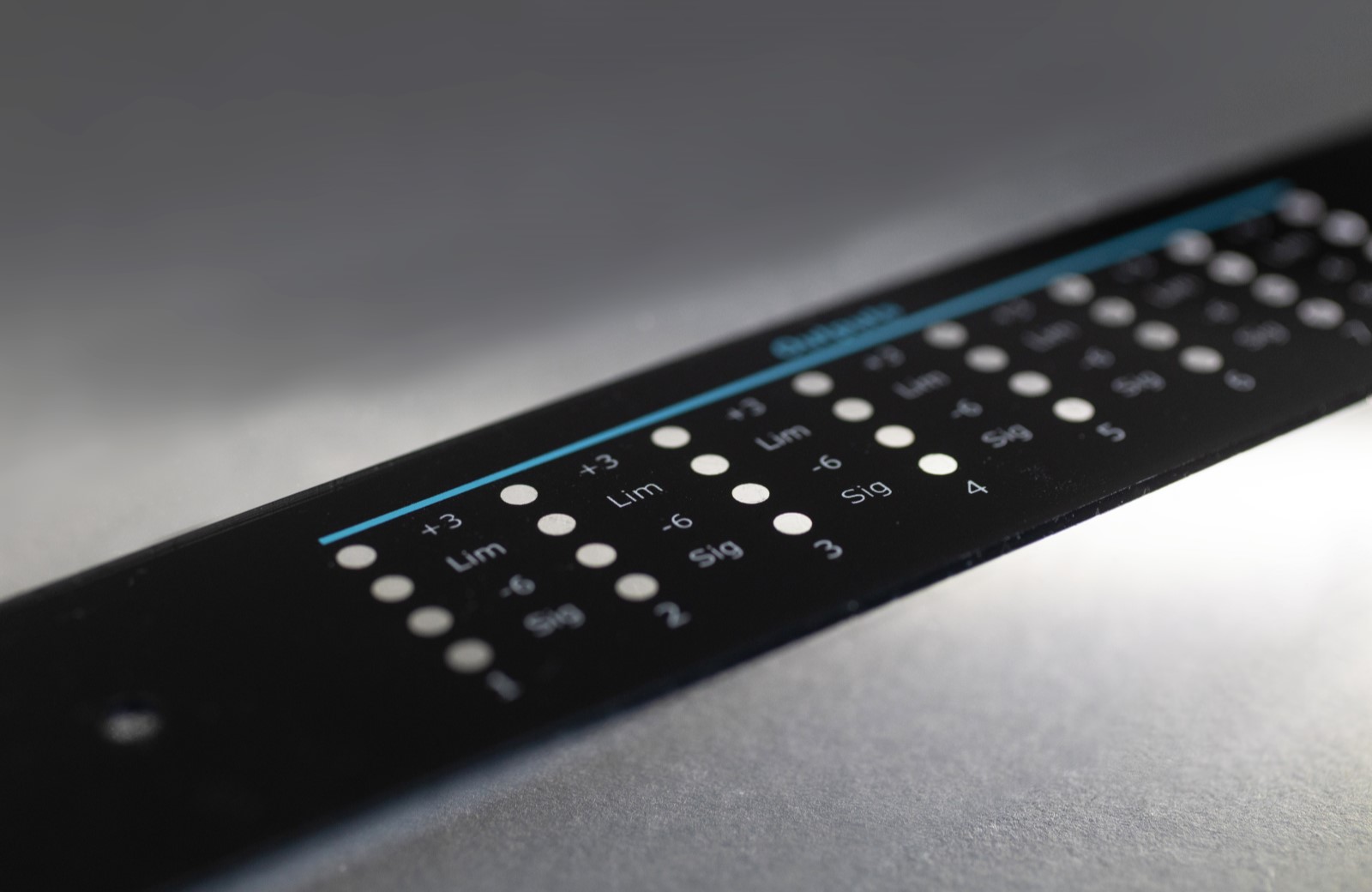 A custom graphic overlay for a control panel.