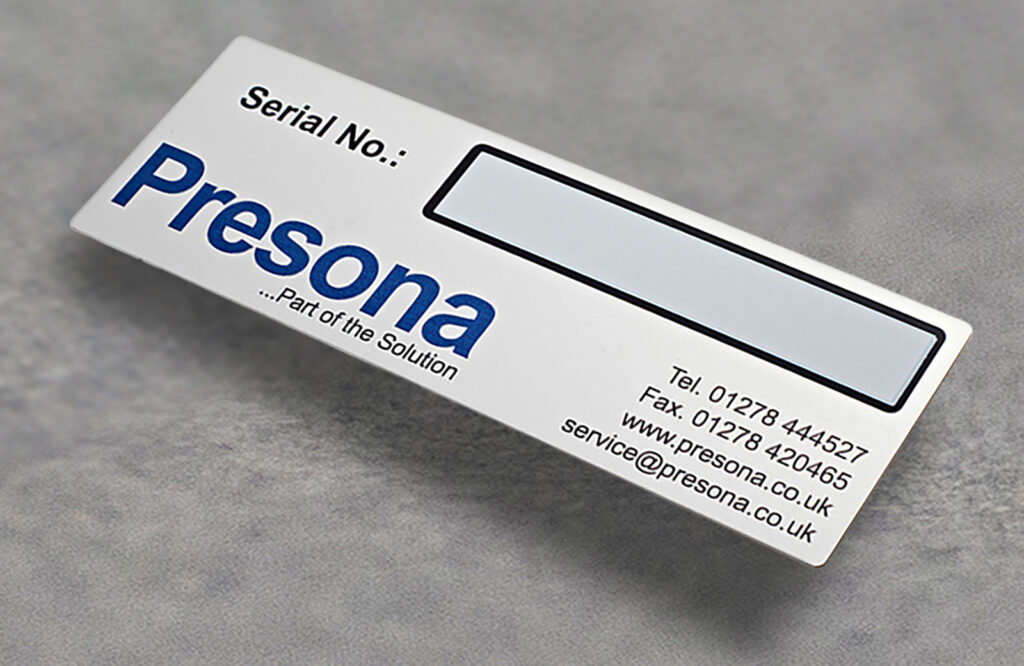 Serial Number & Rating Plates